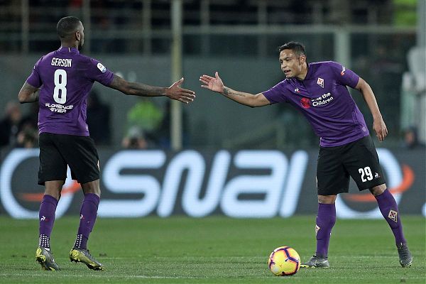 CALCIO: SERIE A. MURIEL REPLICA A IMMOBILE, FIORENTINA-LAZIO 1-1