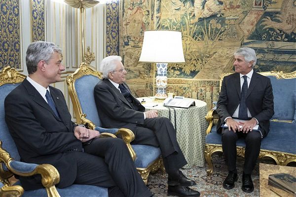 MATTARELLA RICEVE AL QUIRINALE VERTICI CREDITO SPORTIVO