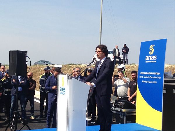 INFRASTRUTTURE: TONINELLI IL SUD HA BISOGNO DI OPERE