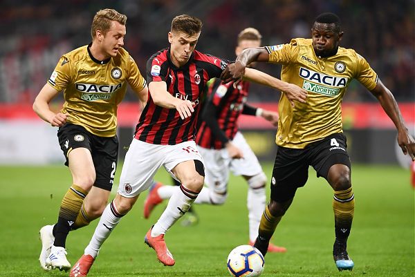CALCIO: SERIE A. LASAGNA REPLICA A PIATEK, MILAN-UDINESE 1-1