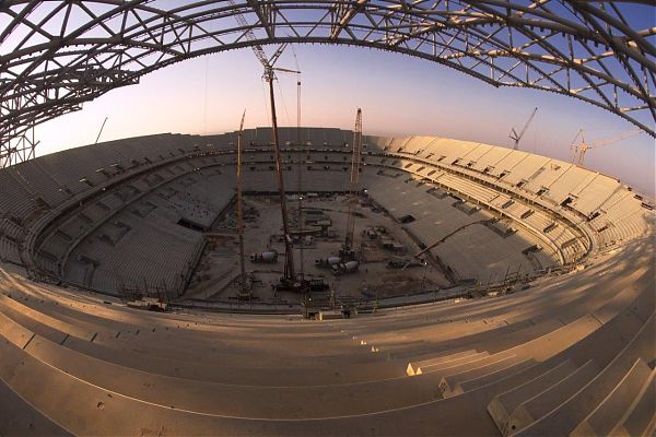 CONTE VISITA A DOHA CANTIERI METRO E STADIO AL BAYT