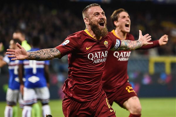 CALCIO: SERIE A. ROMA BATTE SAMPDORIA 1-0, DECIDE DE ROSSI