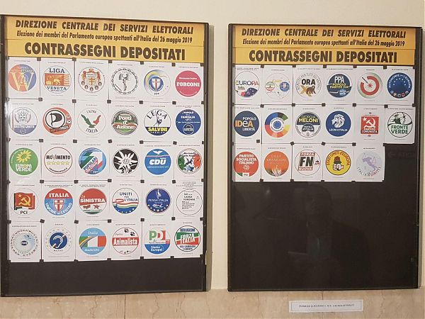 EUROPEE: 47 SIMBOLI DEPOSITATI AL VIMINALE