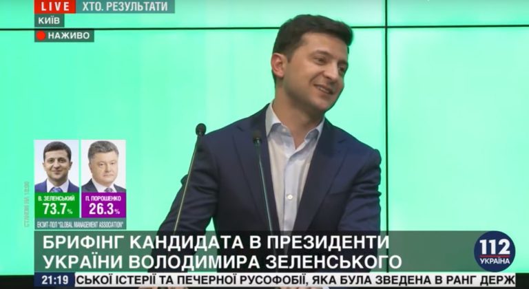 IL COMICO ZELENSKY E’ IL NUOVO PRESIDENTE DELL’UCRAINA