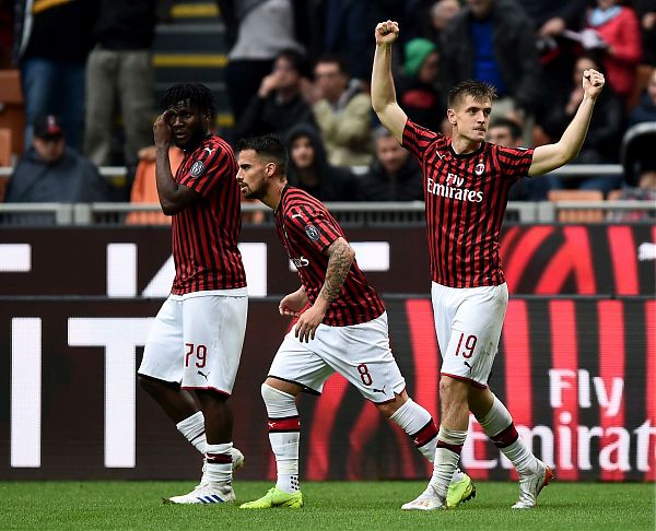 MILAN-FROSINONE 2-0, PIATEK E SUSO, ROSSONERI IN EUROPA