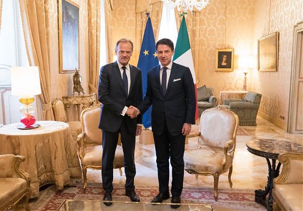 CONTE INCONTRA TUSK “RUOLO PRIMARIO ITALIA PER NOMINE UE”