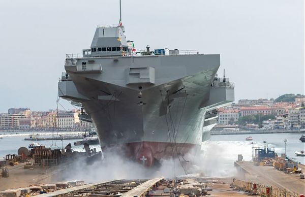FINCANTIERI: VARATA A CASTELLAMMARE DI STABIA LA NAVE TRIESTE