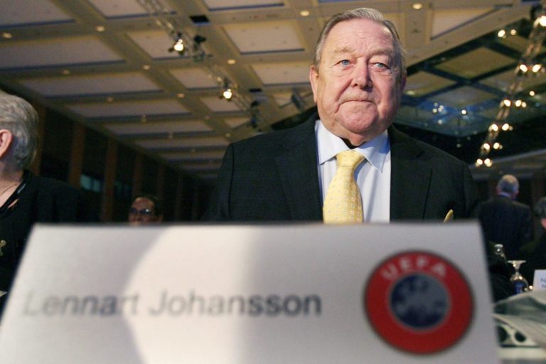 UEFA PIANGE SCOMPARSA EX PRESIDENTE JOHANSSON