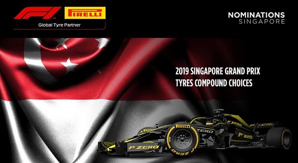 GP SINGAPORE. PIRELLI, SCELTE LE MESCOLE