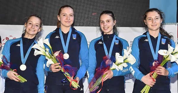 EUROPEI CADETTI. DECIMA MEDAGLIA BRONZO SCIABOLATRICI U17