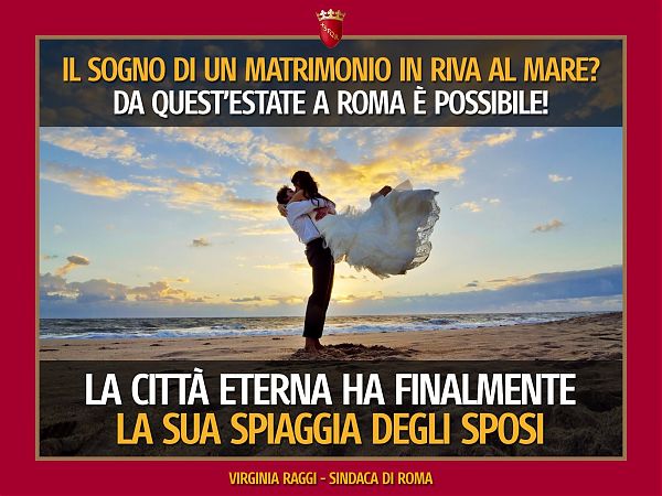 ROMA HA LA SUA ‘SPIAGGIA DEGLI SPOSI’