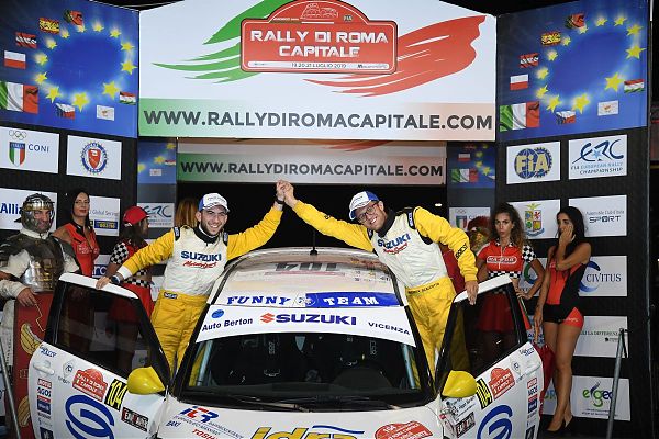 SCALZOTTO VINCE IL RALLY DI ROMA CAPITALE E GUIDA LA SUZUKI CUP