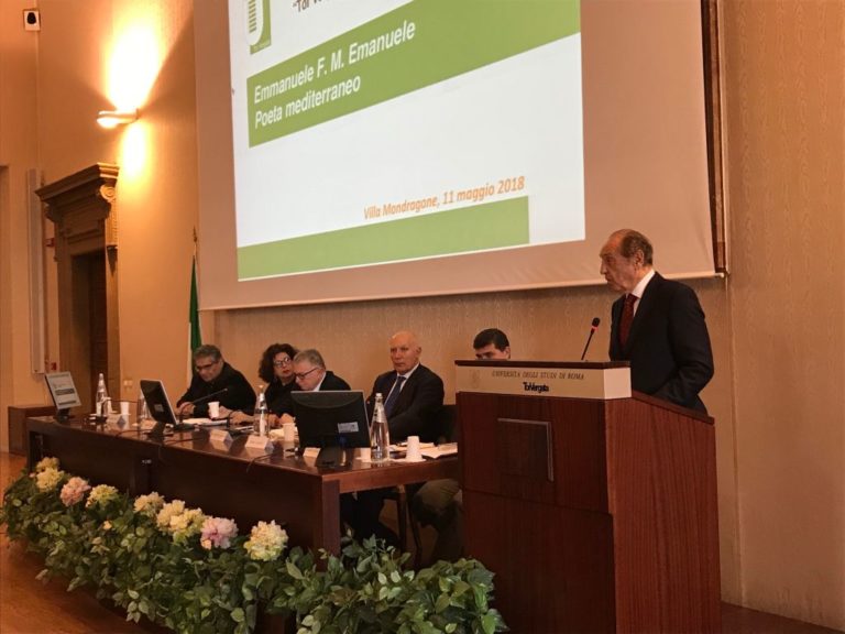 CELEBRATO EMMANUELE EMANUELE, POETA MEDITERRANEO