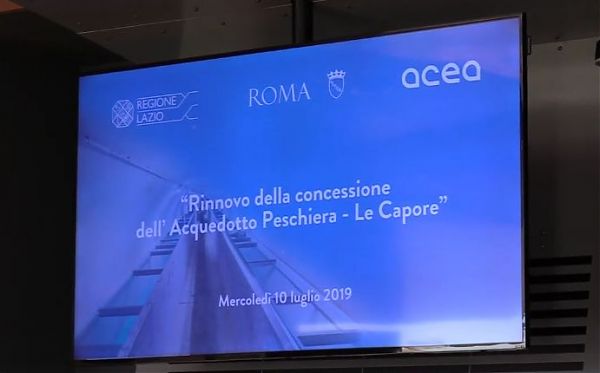 RINNOVATA CONCESSIONE ACQUEDOTTO PESCHIERA
