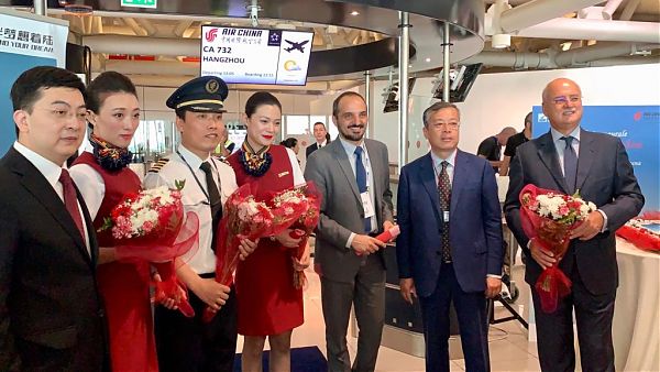 INAUGURATO IL NUOVO VOLO ROMA-HANGZHOU