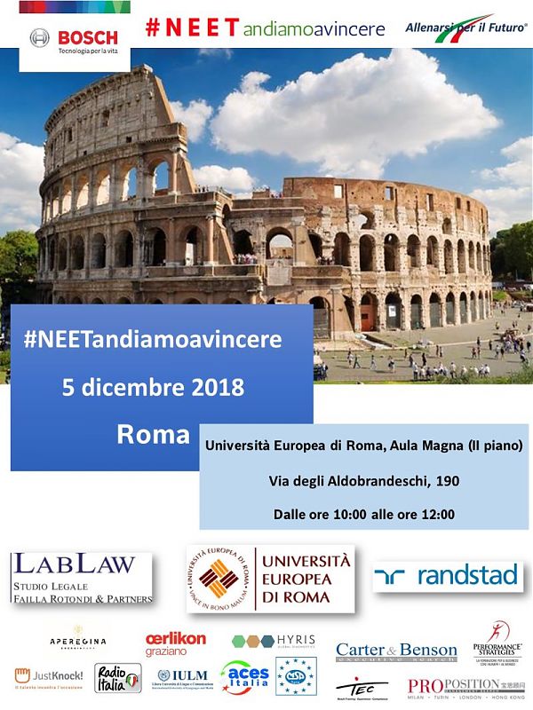 A ROMA QUARTO APPUNTAMENTO #NEETANDIAMOAVINCERE