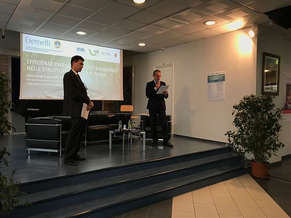 AL GEMELLI CONVEGNO SU EFFICIENZA ENERGETICA