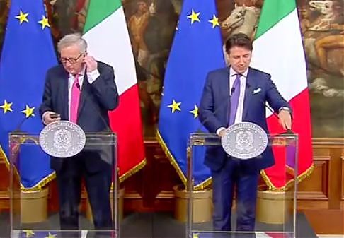 JUNCKER “ECONOMIA GIU'”, CONTE”MISURE RESPONSABILI”