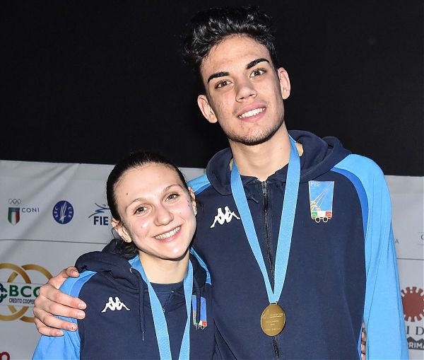 EUROPEI GIOVANI. MARINI ORO FIORETTO, ARPINO BRONZO SCIABOLA