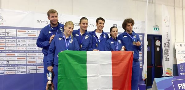 ALLE UNIVERSIADI ORO FIORETTISTE E BRONZO SPADISTI