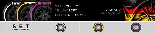 GP GERMANIA. PIRELLI ANNUNCIA LE MESCOLE PER HOCKENHEIM