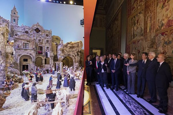 MATTARELLA INAUGURA AL QUIRINALE UNA MOSTRA-PRESEPE LUCANA