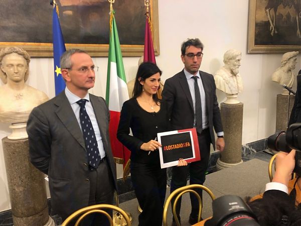 RAGGI ANNUNCIA “LO STADIO DELLA ROMA SI FARA'”