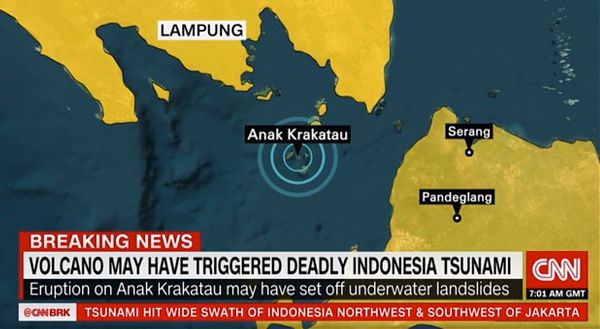 INDONESIA, TSUNAMI FA CENTINAIA DI MORTI E FERITI