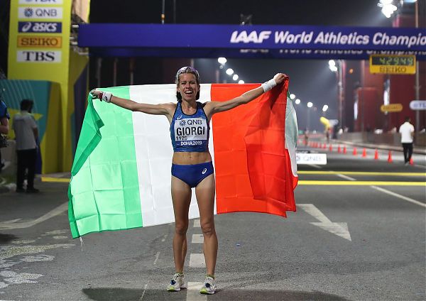 ELEONORA GIORGI BRONZO MONDIALE NELLA 50 KM MARCIA