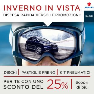 SUZUKI LANCIA CAMPAGNA PROMOZIONALE PER L’INVERNO