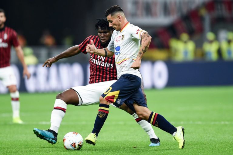 CALDERONI GELA SAN SIRO, MILAN-LECCE SI CHIUDE 2-2