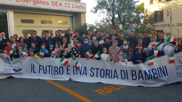 LA NAZIONALE IN VISITA AL BAMBINO GESÙ