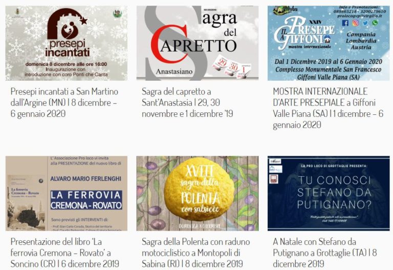 PRO LOCO, DA 20 MILA SAGRE E FIERE UNA RICCHEZZA DI 2,1 MILIARDI