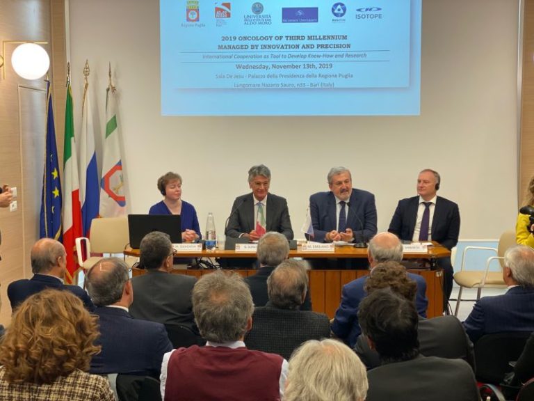ACCORDO PUGLIA-RUSSIA SU MEDICINA NUCLEARE