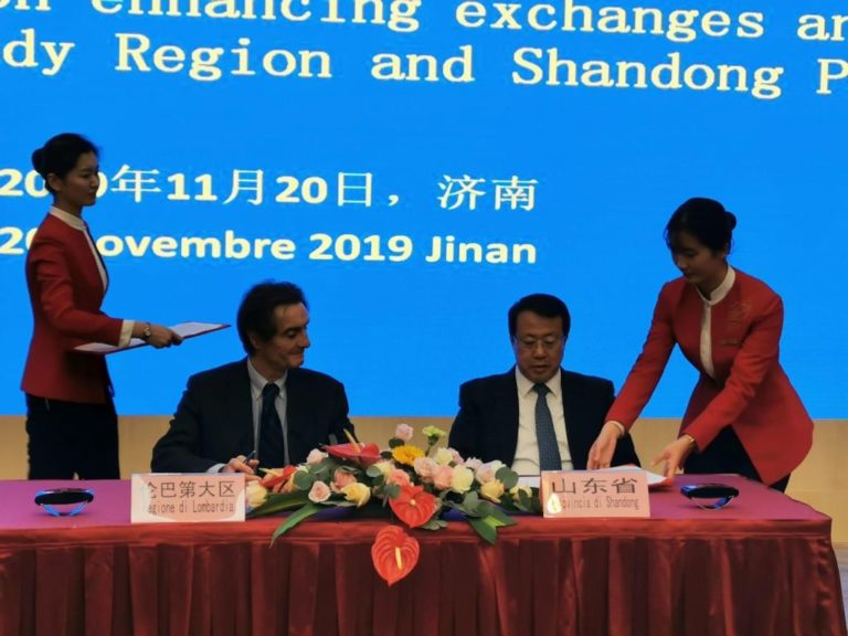 FONTANA IN CINA FIRMA ACCORDO CON SHANDONG