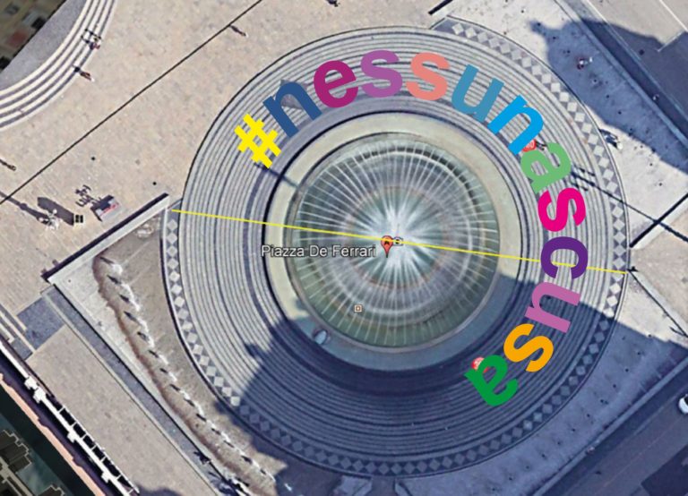 GIORNATA CONTRO VIOLENZA DONNE, INSTALLAZIONE GENOVA