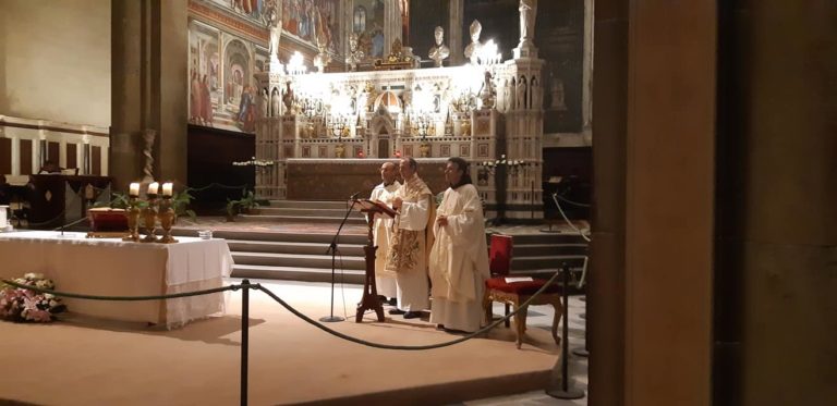 CELEBRATA A FIRENZE LA MESSA DEL MARATONETA