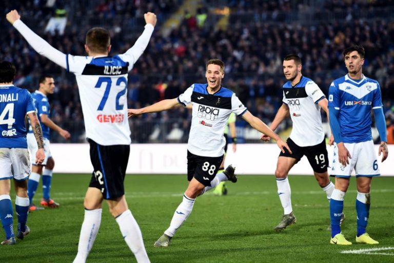 DOPPIO PASALIC E ILICIC, BRESCIA-ATALANTA 0-3