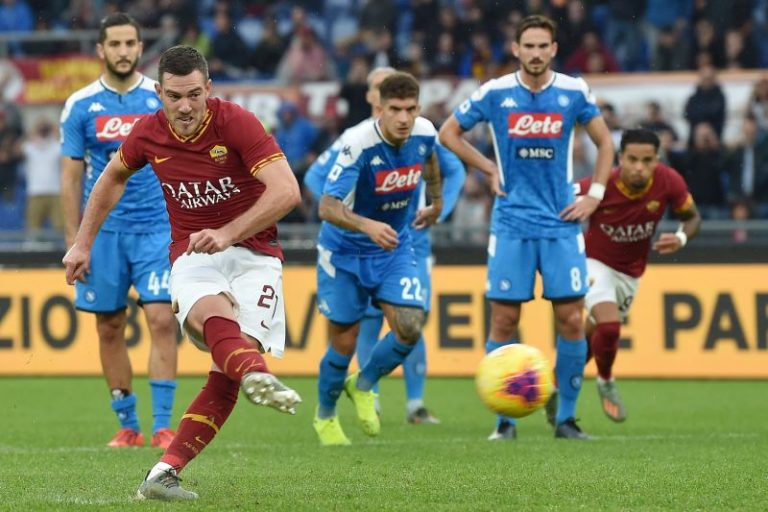 GOL DI ZANIOLO E VERETOUT, ROMA-NAPOLI 2-1