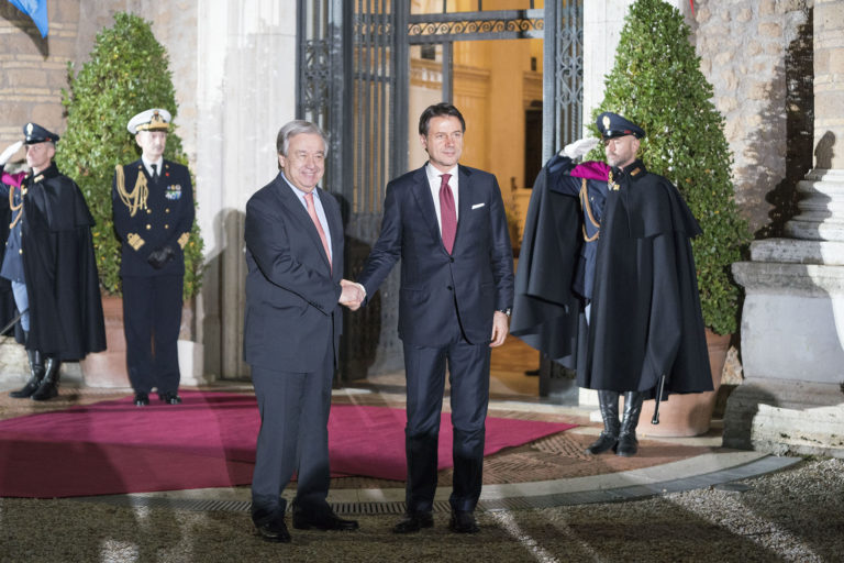 LIBIA, CONTE “PIENO SOSTEGNO ALL’ONU”