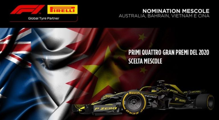 LE MESCOLE PIRELLI PER GP AUSTRALIA, BAHRAIN, VIETNAM E CINA