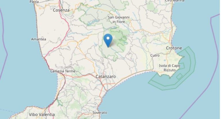 TERREMOTO DI MAGNITUDO 4.0 NEL CATANZARESE, DUE SCOSSE ANCHE IN SICILIA