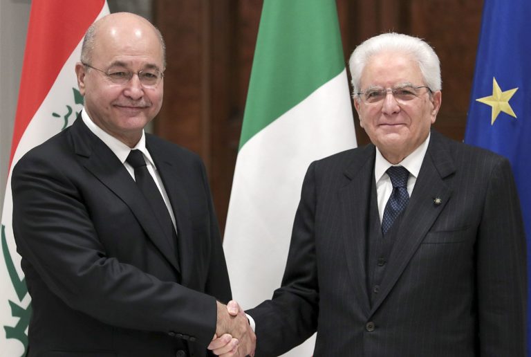 MATTARELLA RICEVE IL PRESIDENTE DELL’IRAQ