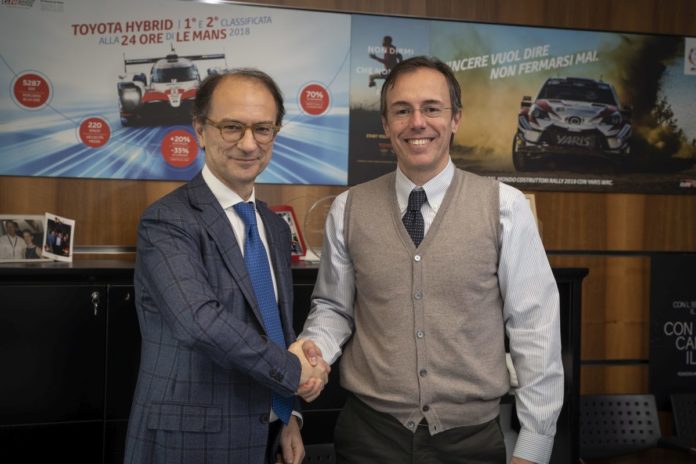 Da sx Massimo Quaglini, a.d. Edison Energia - Mauro Caruccio a.d. Toyota Motor Italia