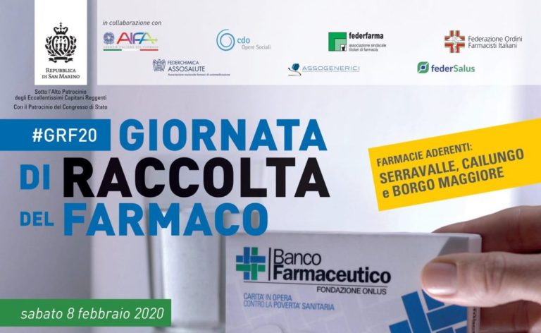 8 FEBBRAIO A SAN MARINO 10^ EDIZIONE BANCO FARMACEUTICO