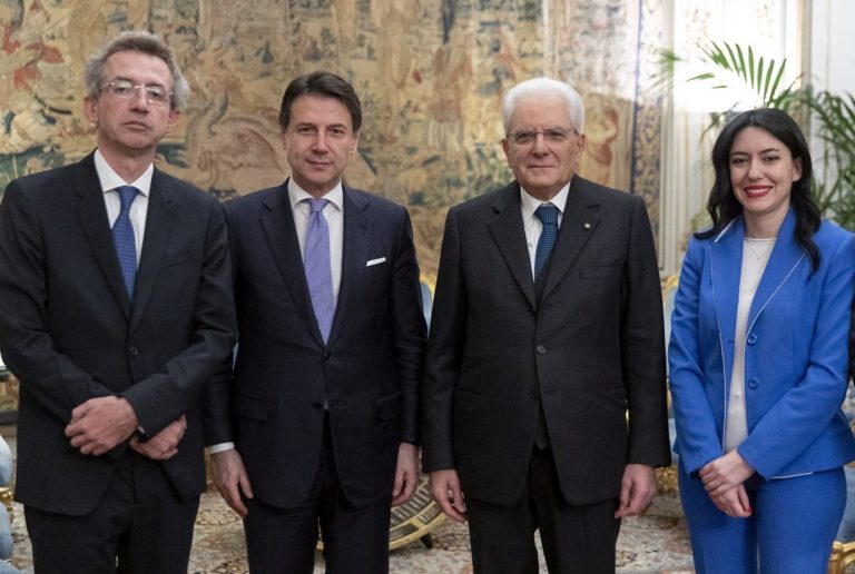 GIURANO I NEO MINISTRI AZZOLINA E MANFREDI