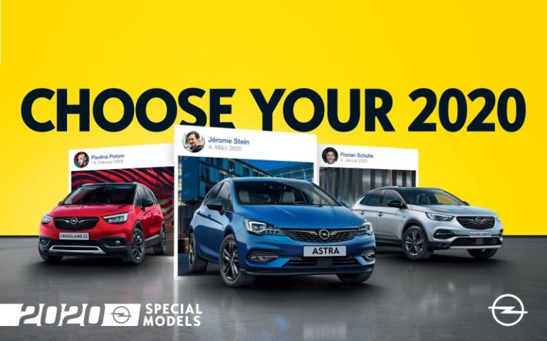 ARRIVANO LE VERSIONI SPECIALI “OPEL 2020”