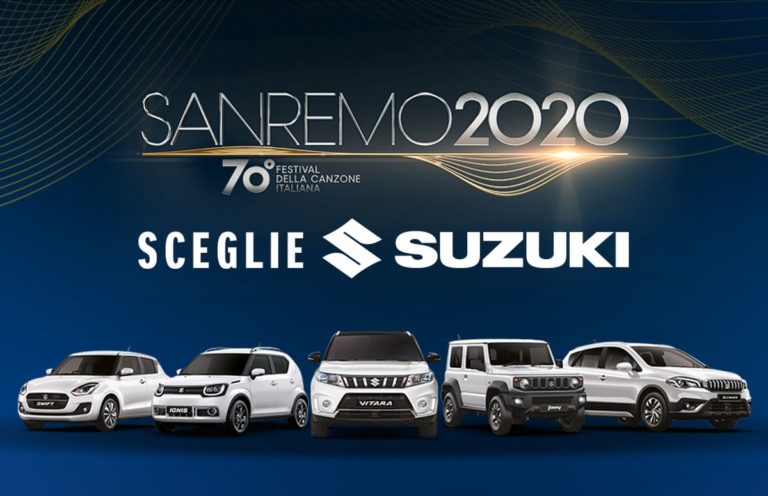 FESTIVAL SANREMO SCEGLIE SUZUKI COME AUTO UFFICIALE