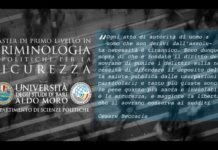 CRIMINOLOGIA E POLITICHE PER LA SICUREZZA, MASTER DI UNIBA
