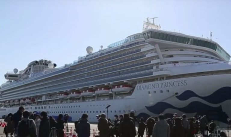 Coronavirus, positivo un italiano sulla Diamond Princess